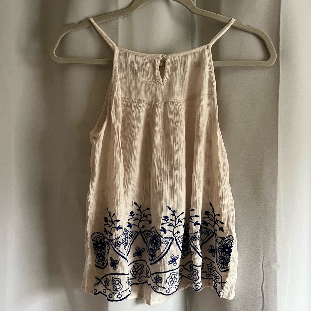 Chloe & Katie Embroidered Tank